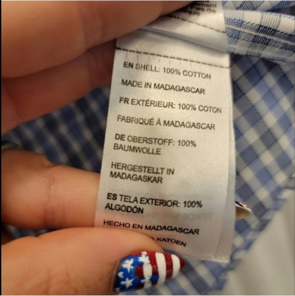 Untuckit Durif WF Regular Fit Blue Wrinkle Free Button Down Shirt Size Large - Picture 5 of 10